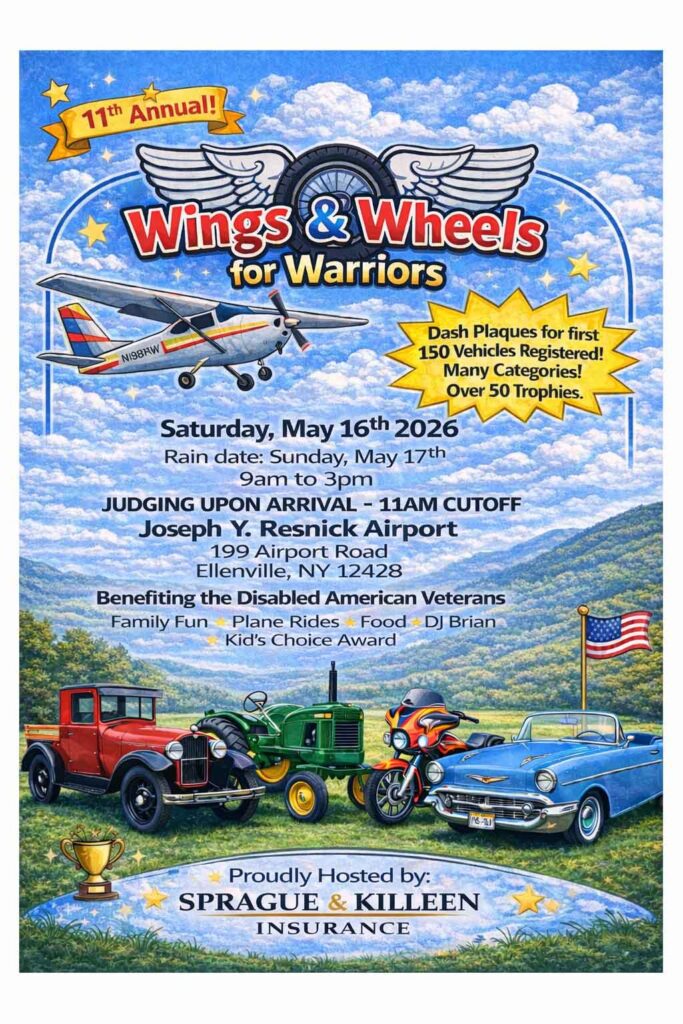 Wings & Wheels for Warriors 2026 Flyer